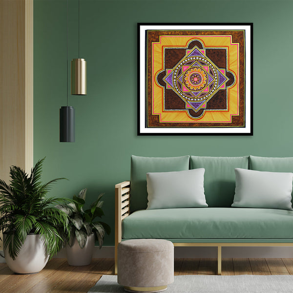 Vijaya Yantra Artwork Painting For Home Wall DŽcor