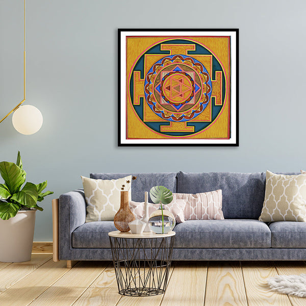 The Shiva Shakti Yantra Artwork Painting For Home Wall DŽcor