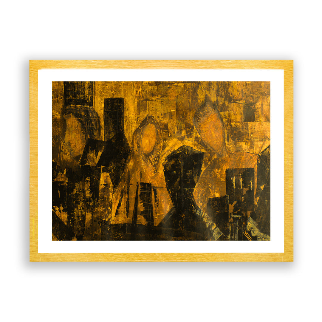 Life in the city Artwork Painting by Anurag Anand For Home Wall Art