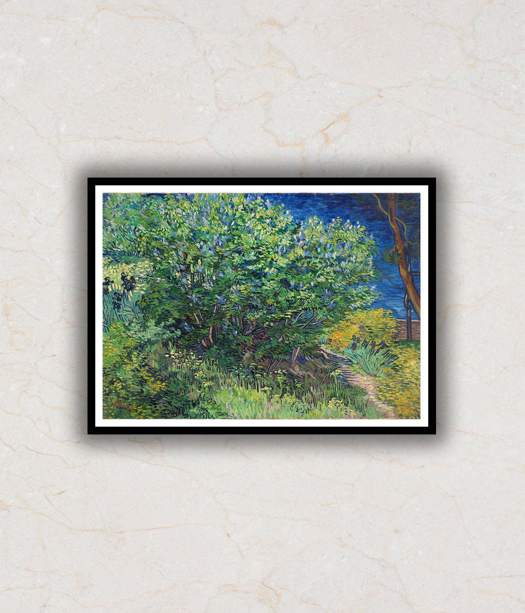 Lilac Bush (1889) Landscape Artwork Painting For Home Wall Art DŽcor By Vincent Van Gogh