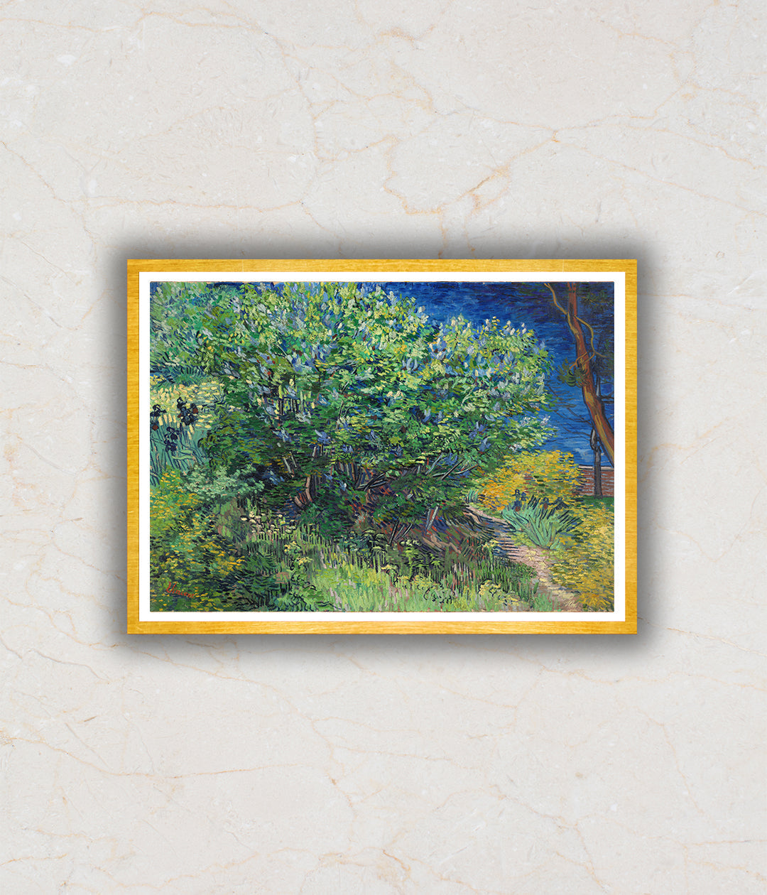 Lilac Bush (1889) Landscape Artwork Painting For Home Wall Art DŽcor By Vincent Van Gogh