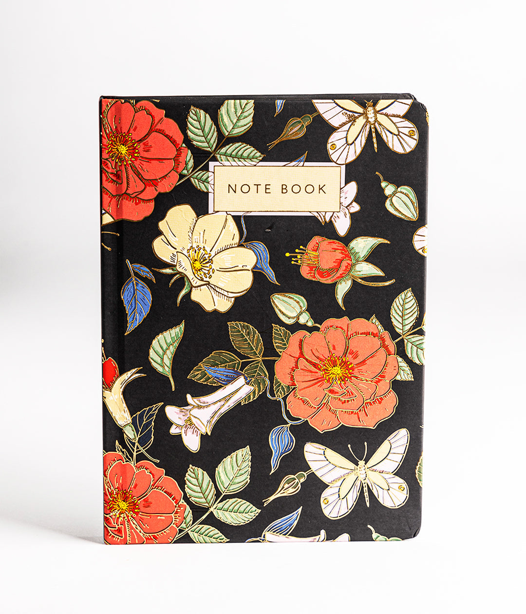 Flower Power Hardbound Notebook Journal Diary with Gold Foil Accents