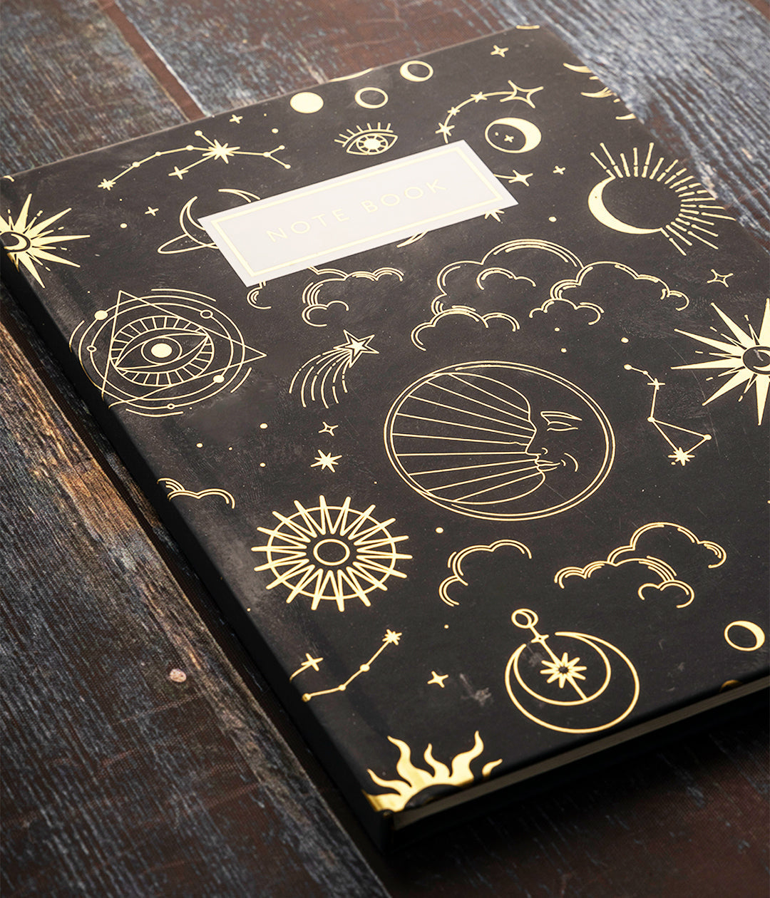 Celestial Dream Hardbound Notebook Journal Diary with Gold Foil Accents