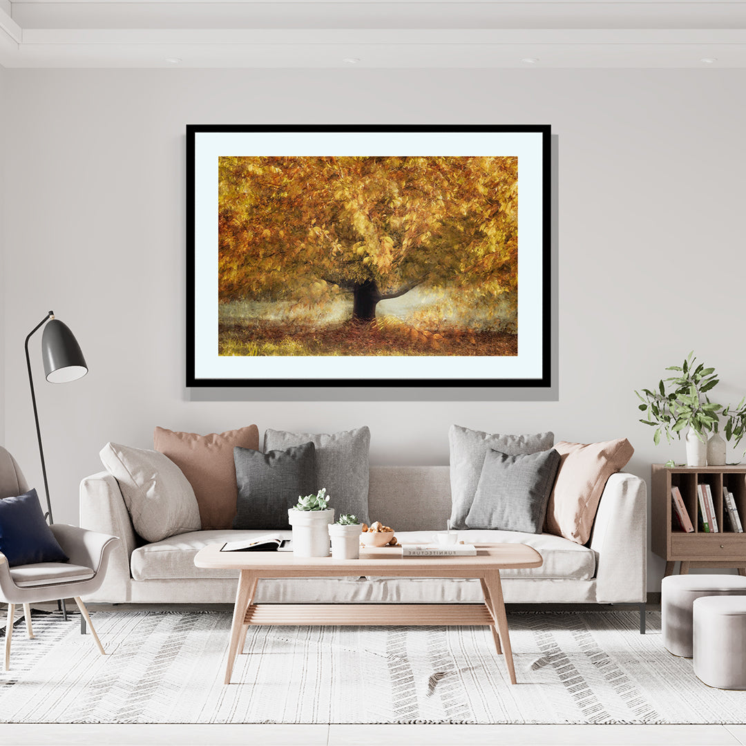 The Autumn Flame Artwork Painting By Nel Telson