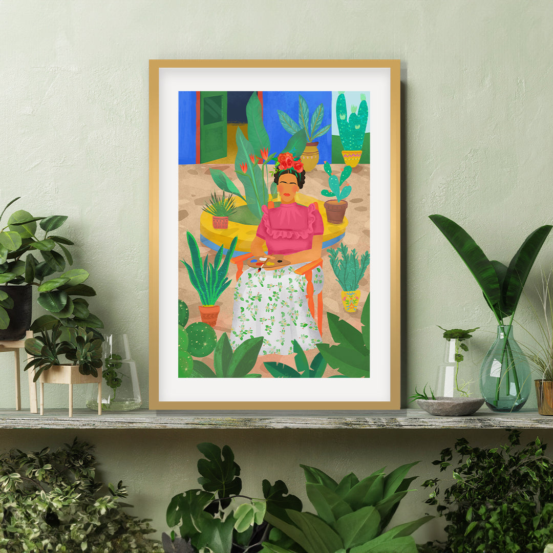 Frida Petra Lidze Painting Artwork For Home Wall Dacor