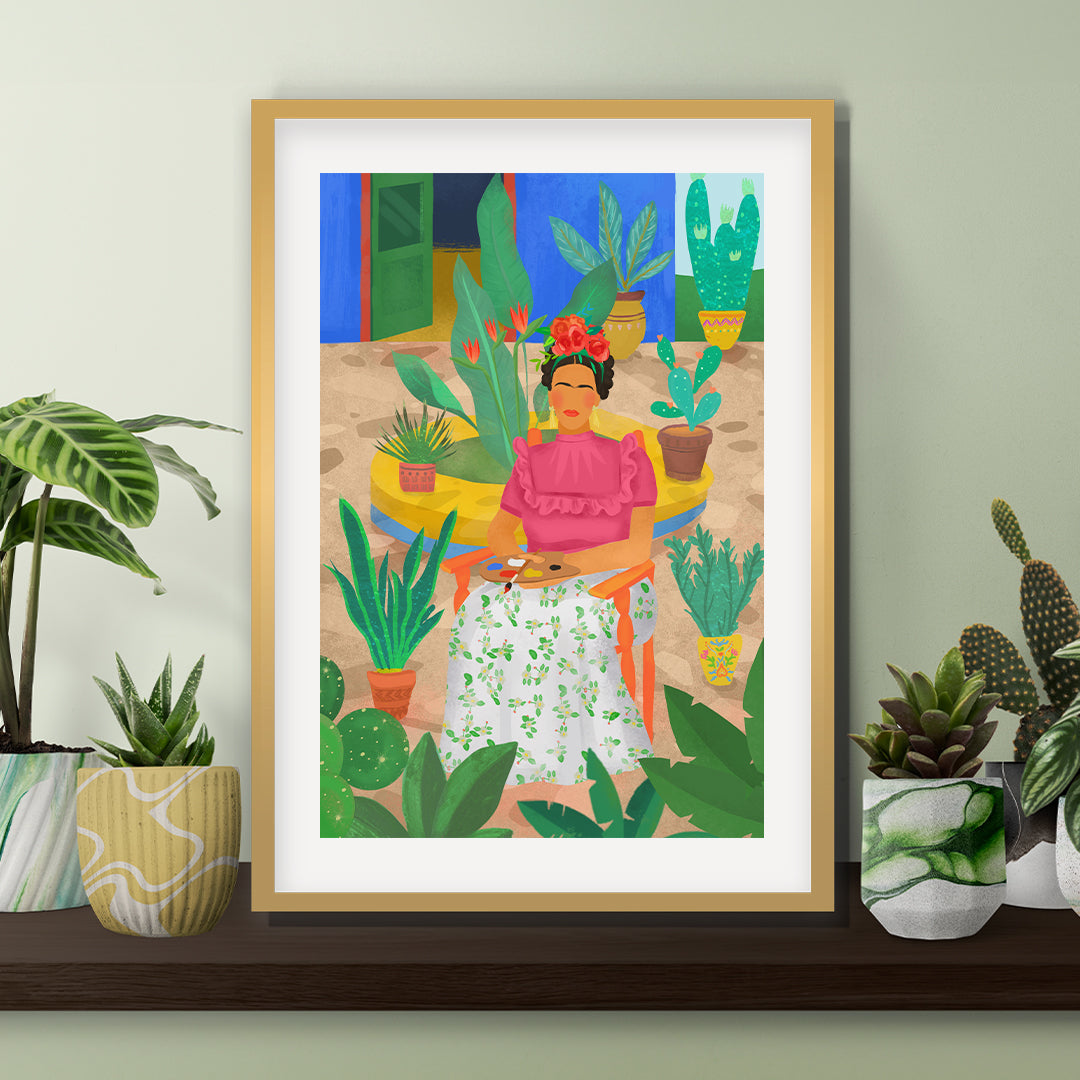 Frida Petra Lidze Painting Artwork For Home Wall Decor