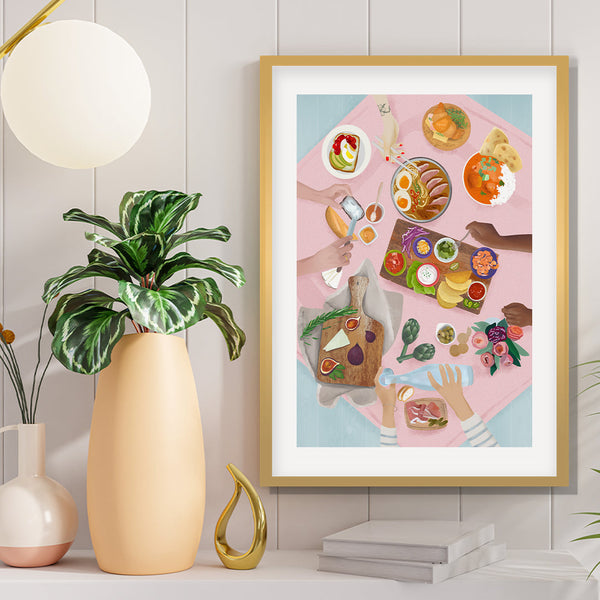 Brunch Petra Lidze Painting Artwork For Home Wall Dacor