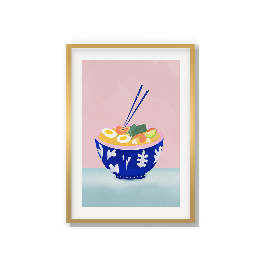 Ramen Bowl Petra Lidze Painting Artwork For Home Wall Decor