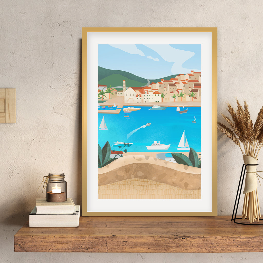 Hvar Petra Lidze Painting Artwork For Home Wall Dacor