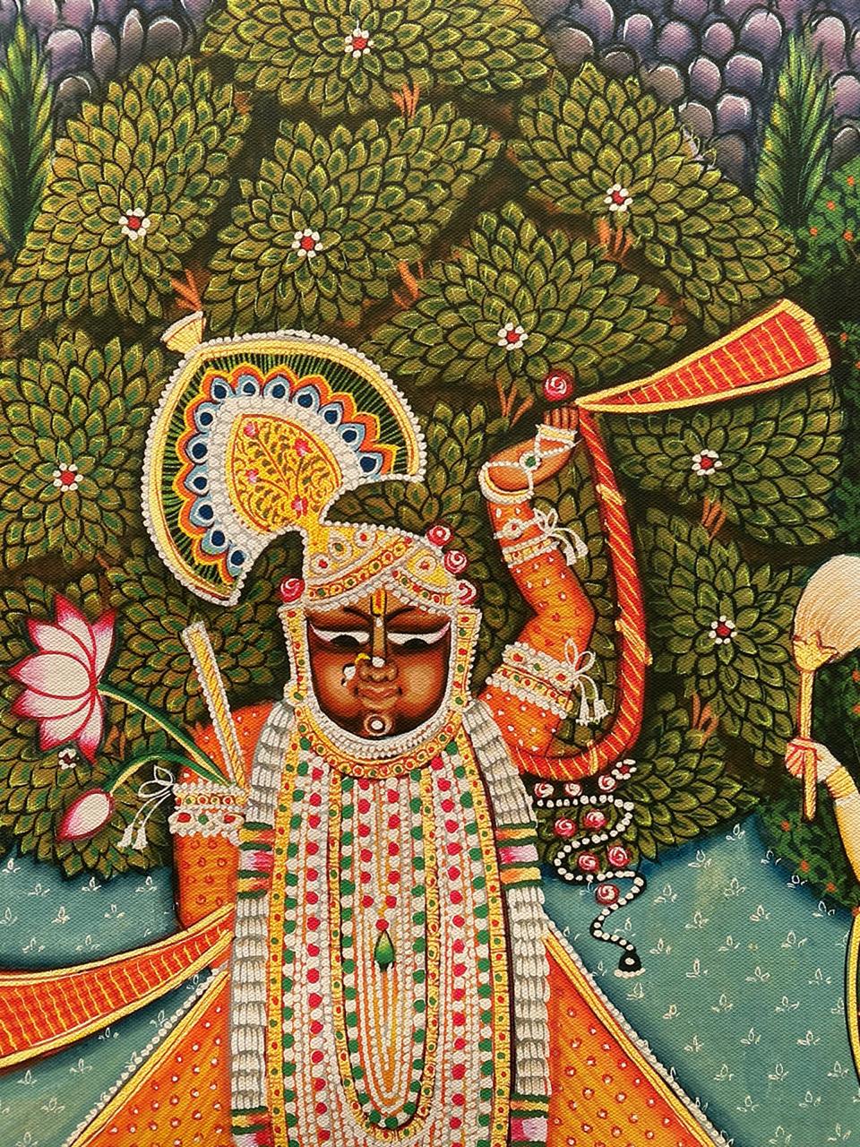 Shrinath Ji Raas Leela Pichwai Painting 3