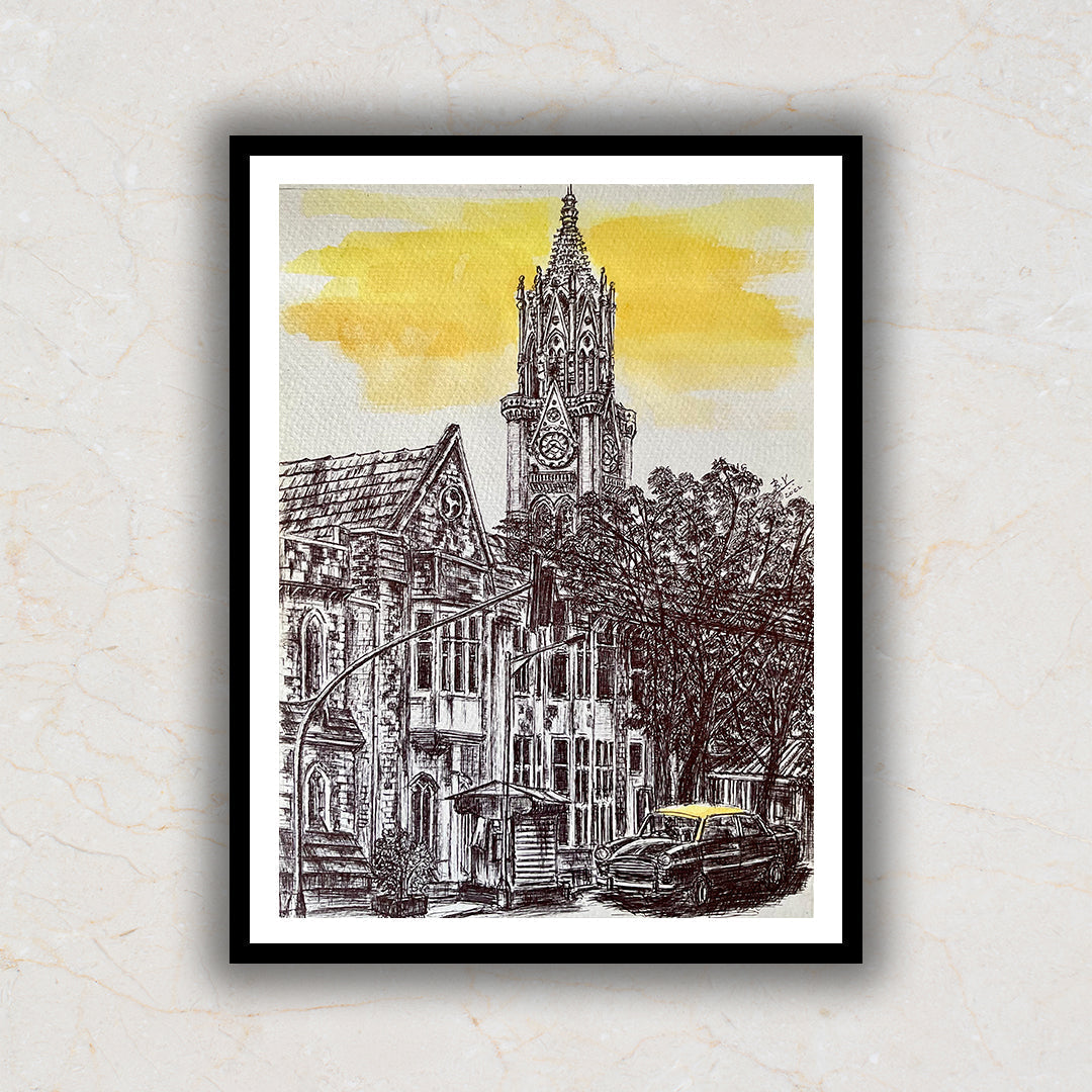 Mumbai High Court Painting Artwork For Home Wall Decor