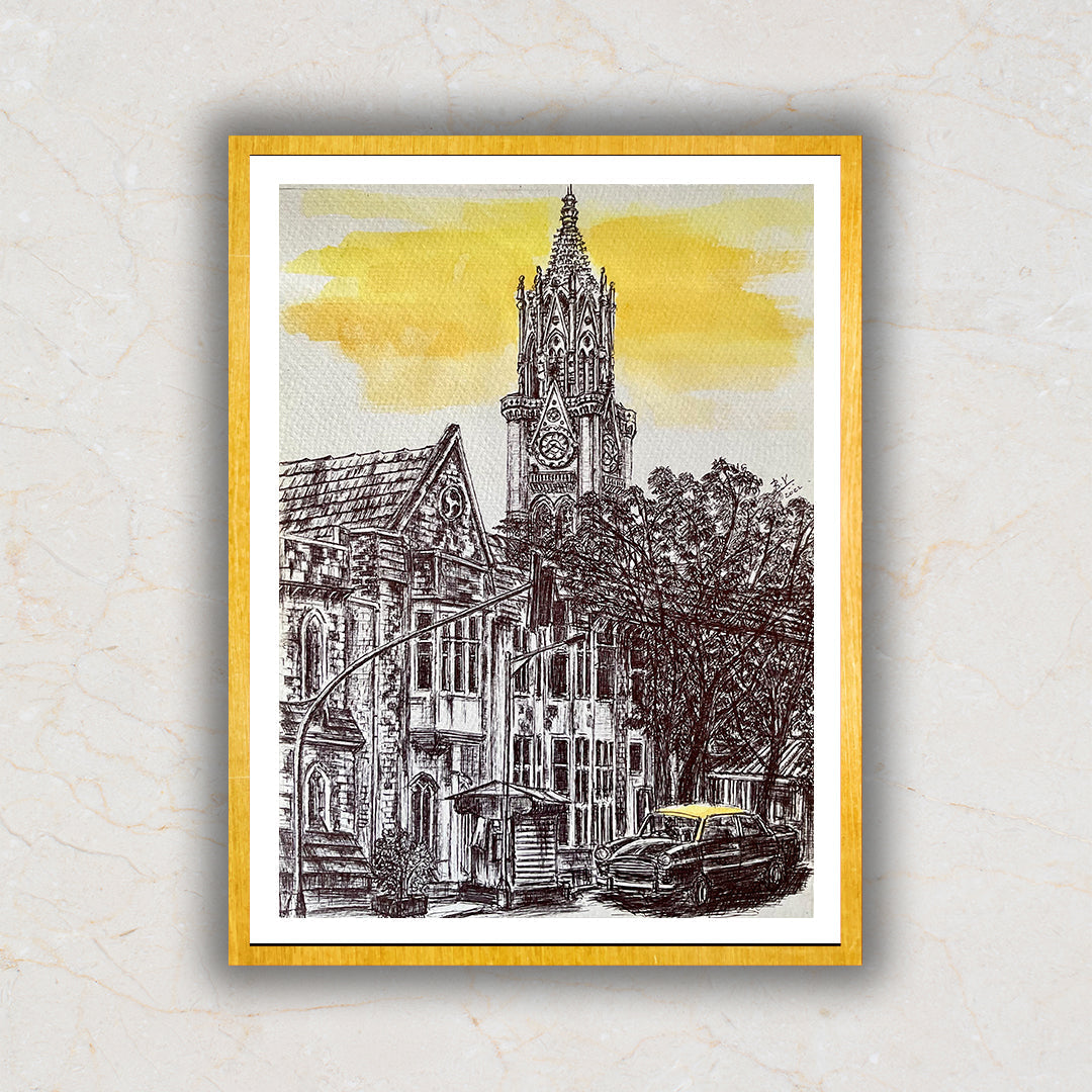 Mumbai High Court Painting Artwork For Home Wall Decor