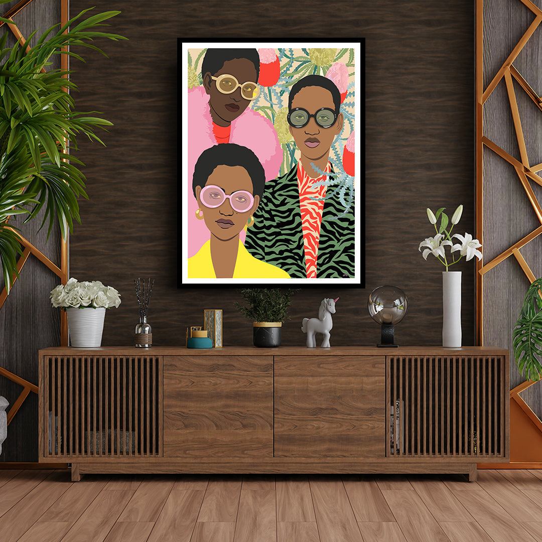 The Dream Team Boho Art Painting For Home Wall Art Decor