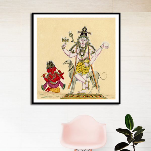 Bhairava Brahma Artwork Painting For Home Wall Art DŽcor