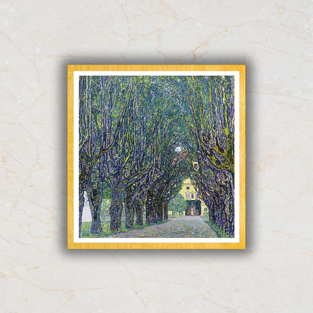 Gustav Klimt's Allee at Schloss Kammer (1910) Famous Art Painting