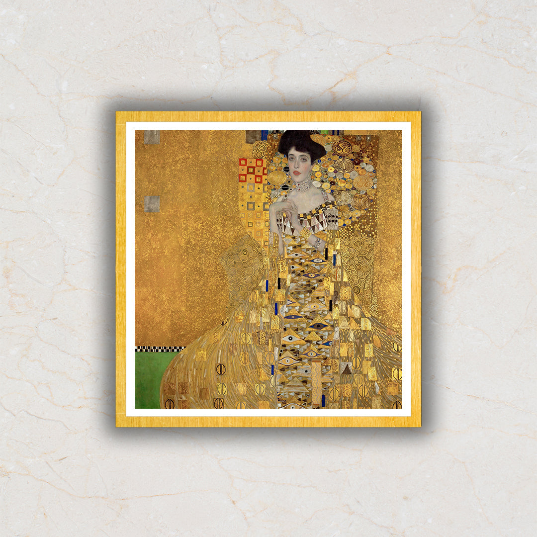 Gustav Klimt's Portrait of Adele Bloch-Bauer (1907) Famous Art Painting