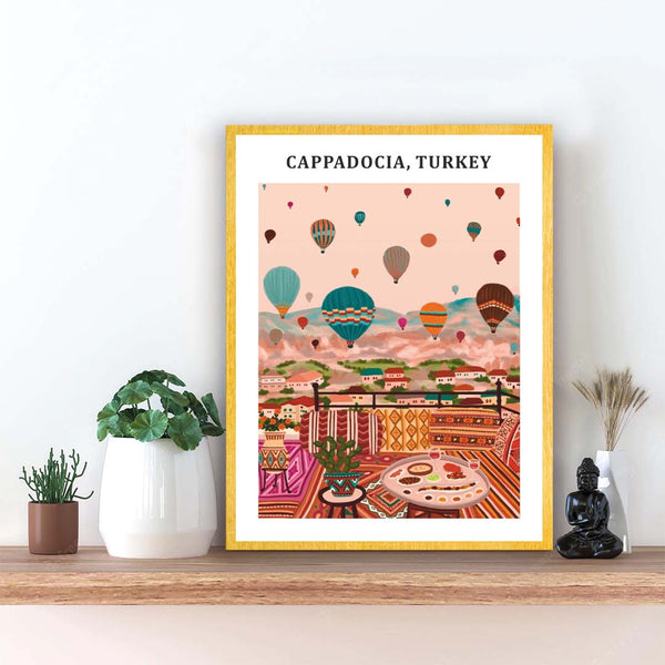 Cappadocia, Turkey illustration Artwork Painting For Home Wall DŽcor