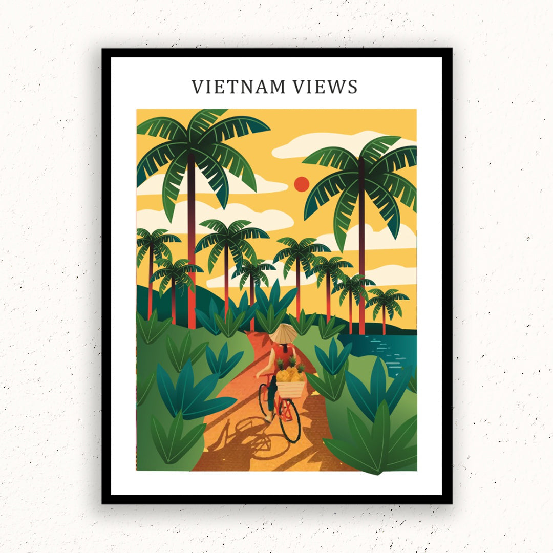 Vietnam Views illustration Artwork Painting For Home Wall DŽcor