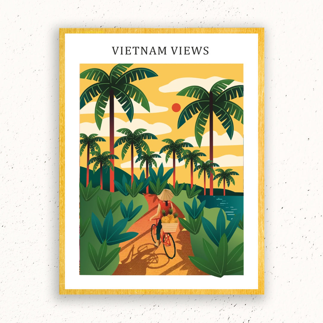 Vietnam Views illustration Artwork Painting For Home Wall DŽcor