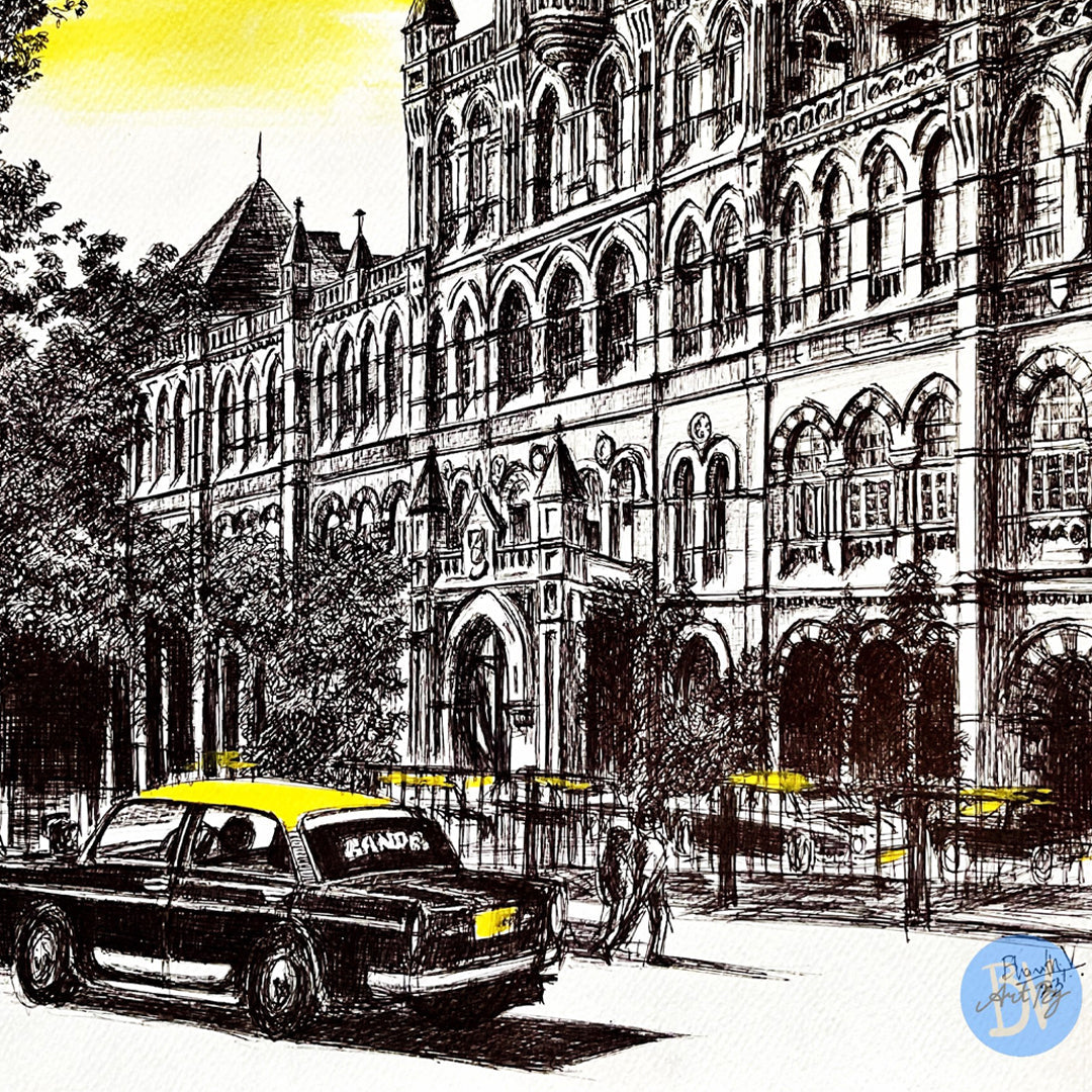 Elphinstone college Mumbai Painting Artwork By Bharat For Home Wall