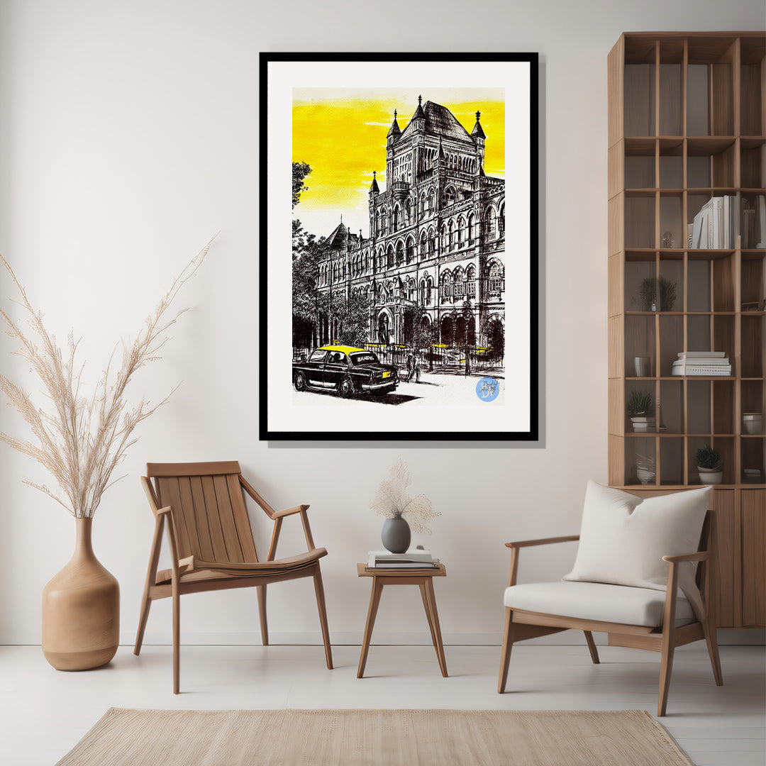 Elphinstone college Mumbai Painting Artwork By Bharat For Home Wall