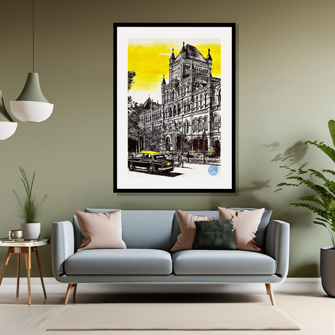 Elphinstone college Mumbai Painting Artwork By Bharat For Home Wall